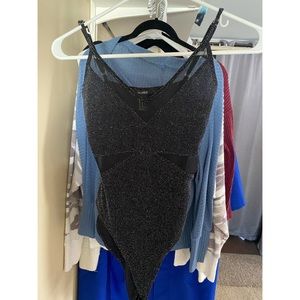 Forever21 Shimmering Bodysuit